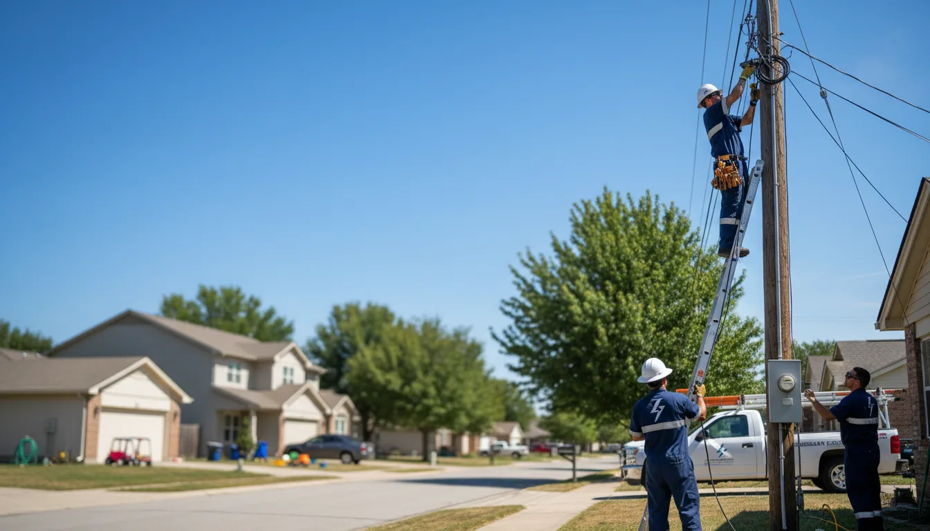 Residential electrician providing installation services in Eldorado, OK